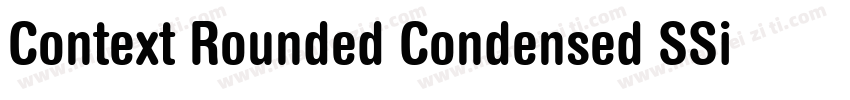 Context Rounded Condensed SSi Bold Condensed字体转换